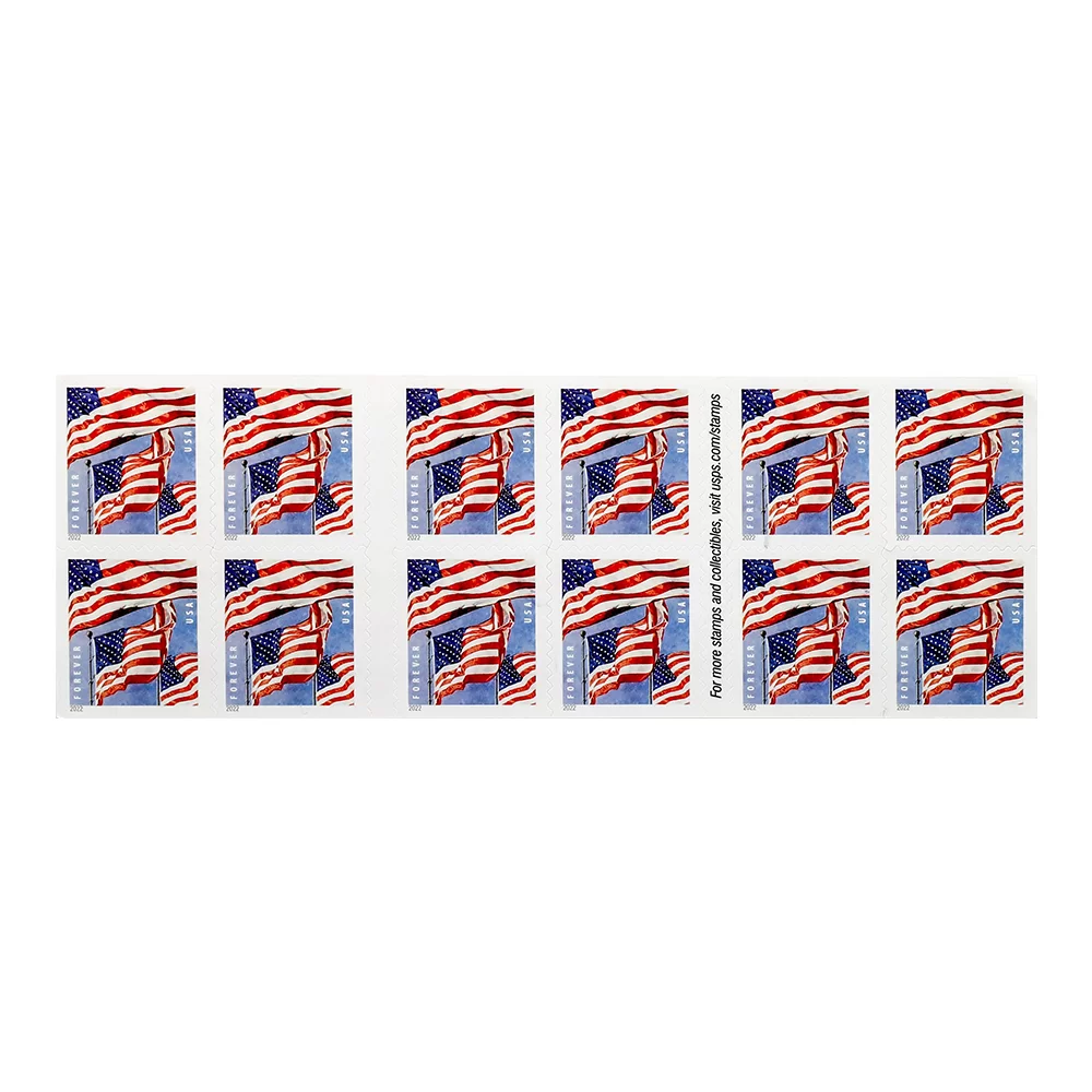 Booklet 2022 U.S. Flags Forever Stamps - US Stamps Mail Center Online