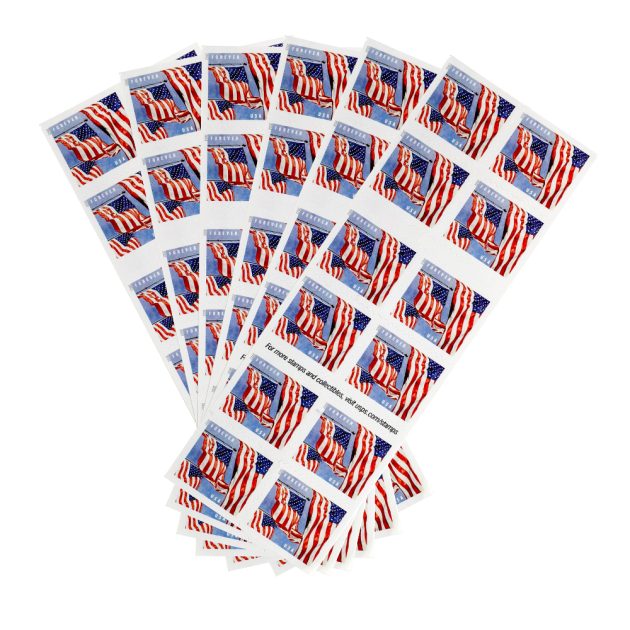 Booklet 2022 US Flags Forever Stamps