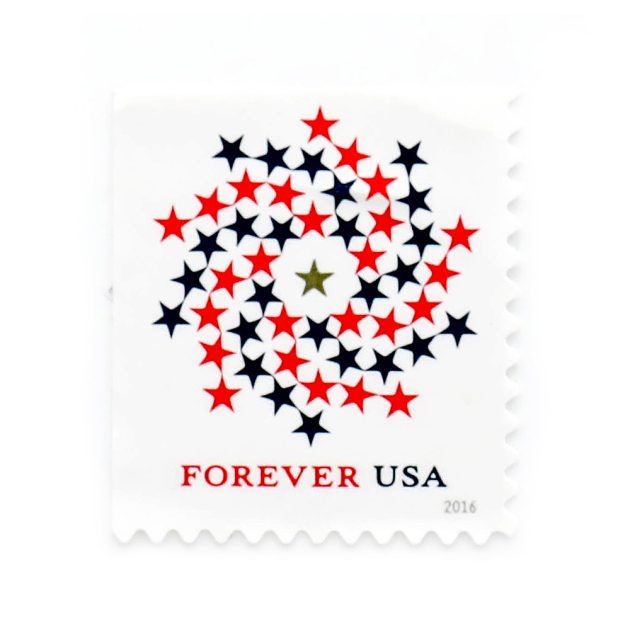 2016 US Patriotic spiral Forever Stamps