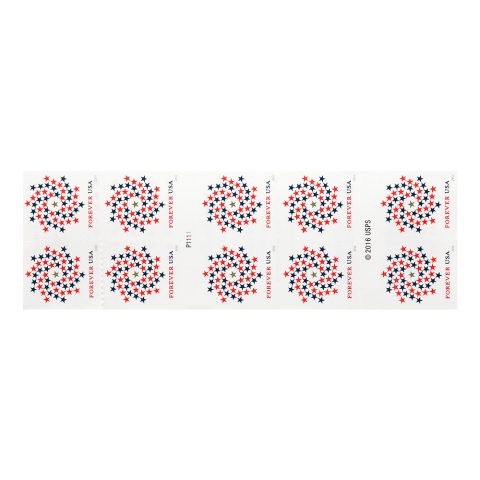 2016 US Patriotic spiral Forever Stamps