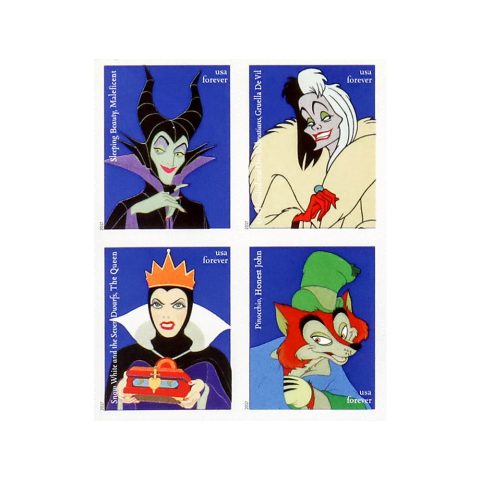 2017 US Disney Villains Forever Stamps