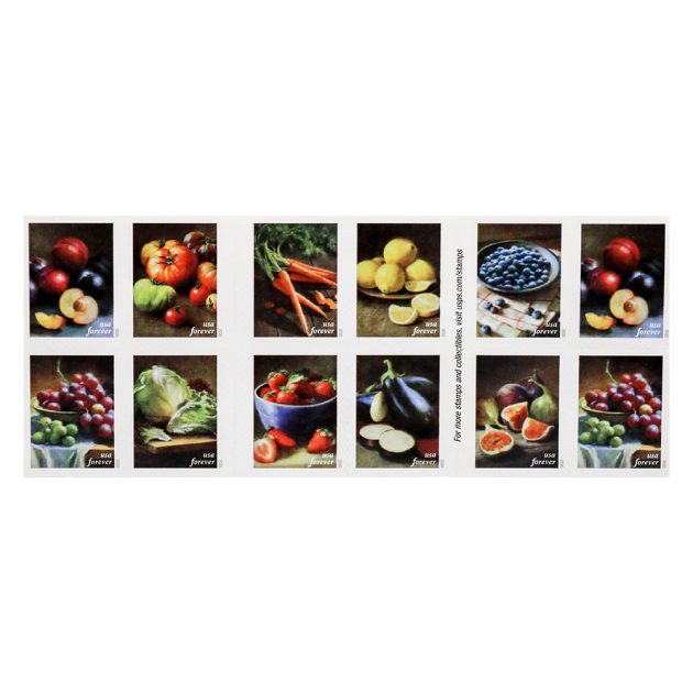 US 2020 Fruits & Vegetables Forever Stamps