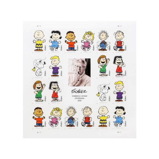 2022 US First-Class Forever Stamps - Charles M. Schulz Framed Stamps