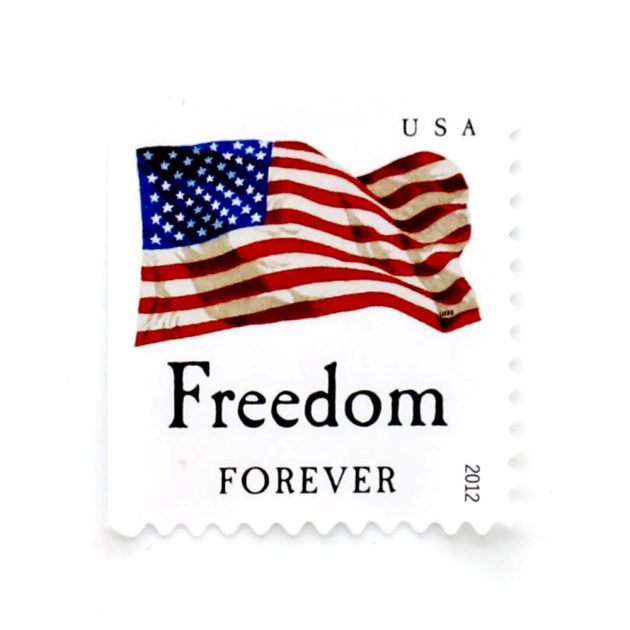 2012 US First-Class Forever Stamp - Flag and "Equality"