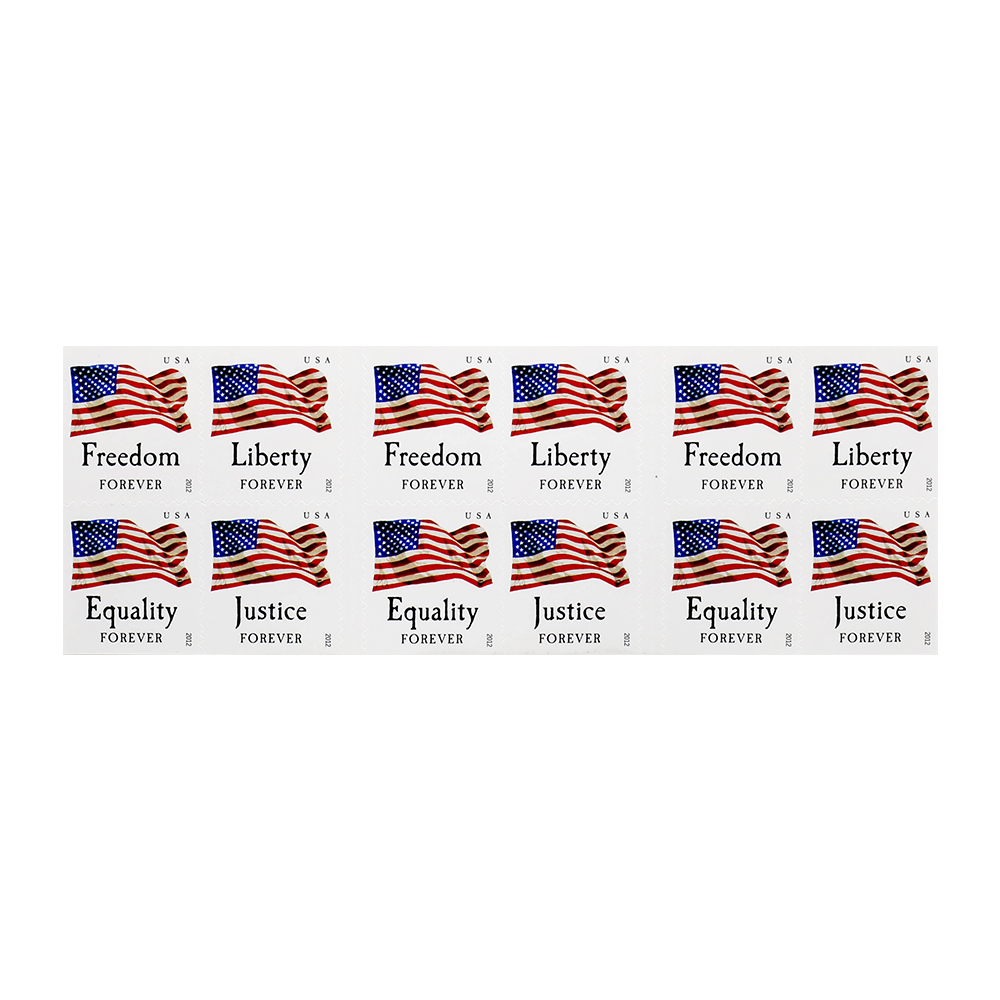 4646 - 2012 First-Class Forever Stamp - Flag and Liberty with