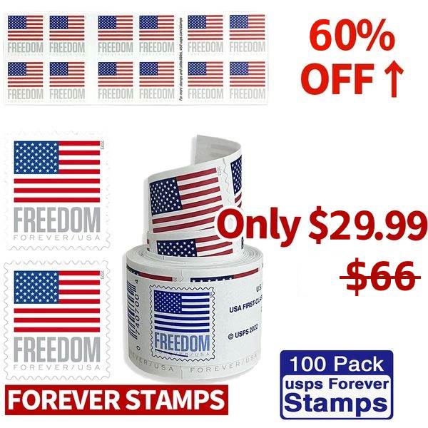 2023 USPS Freedom Forever First Class Postage Stamps~ Sealed Coil/Roll Of  100 Stamps